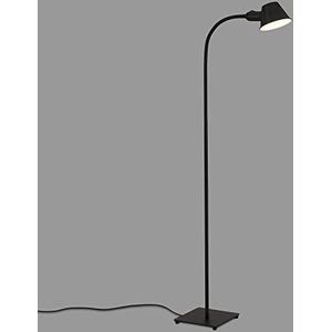 BRILONER - Vloerlamp flexibel, vloerlamp verstelbaar, toggle schakelaar, 1x E27 fitting max. 10 watt, incl. kabel, zwart, 152 cm