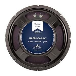 Eminence Patriot Ragin Cajun 10"" gitaarluidspreker, 75 watt bij 8 ohm, zwart, (RAGINCAJUN)