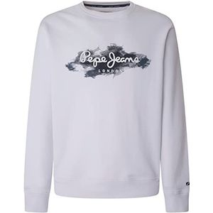 Pepe Jeans Almere Sweatshirt voor heren, Wit, XXL