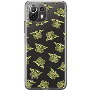ERT GROUP mobiel telefoonhoesje voor Xiaomi 11 LITE 4G/5G origineel en officieel erkend Star Wars patroon Baby Yoda 008, gedeeltelijk bedrukt