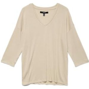 VERO MODA Dames Vmbrianna 3/4 V-hals blouse Boo, Eucalyptus, M