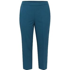 Kaffe Curve Damesbroek met grote maat, regular fit, elastische taille, zakken, damesbroek, Legion Blauw, 40