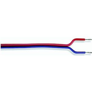LGB 20 m dubbele sleuven - L51235, kabel voor modelspoorbaan, 0,5 mm2, rood, blauw, installatiebouw, accessoires, Spoor G