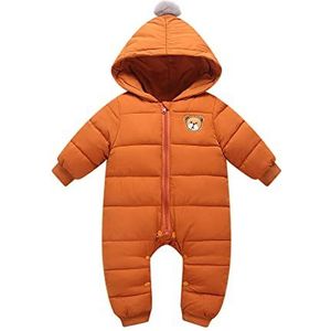 Baby Snowsuit Overalls met Capuchon Winter Romper Katoenen Onesies Winterjas Outfits 9-12 maanden