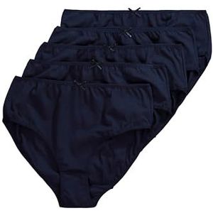 Ulla Popken Dames tailleslip (5-pack), nachtblauw, 58-60