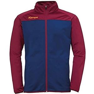 Kempa Prime Poly Jacket Handbaljas voor heren, donkerblauw/donkerrood, XXXL