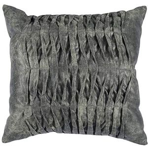 Kussenhoes, handgemaakte kussens, decoratieve kussens, fluwelen touch laser gesneden borduurwerk Accent Home Sofa kussenhoes kussensloop (standaard, 45 x 45 cm) kaki