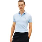 Tommy Hilfiger Heren getipt Slim FIT seizoensgebonden polo MW0MW39993 S/S Polo, blauw, XS, Blauw (Well Water), XS