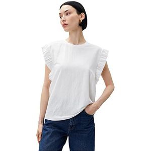 Koton Dames Sleeve Detail Crew Neck T-Shirt, ecru (010), L