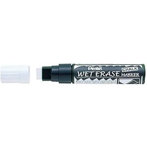 Pentel SMW56 krijtmarker Wet Erase Jumbo, wigvormige punt 3,5-10,5 mm wit