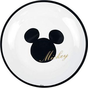 Mickey & Minnie Mouse Mickey goud unisex veelkleurige plaat, porselein,
