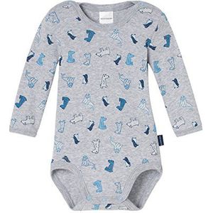 Schiesser Baby Jongens Body, grijs gemêleerd 202), 92 cm