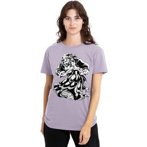 Beauty And The Beast Beast Belle Dance zwart wit dames T-shirt, lavendar, klein, Lavendel, S
