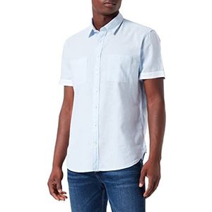 camel active Heren 4092385s49 Overhemd, Sky Light, S