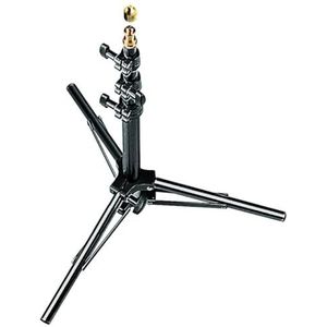 Manfrotto 156BLB Stativo Serie Babylight, Massima Capacità di Carico 1.5 kg, Massima Altezza 123 cm per Luci, 4 Sezioni, in Alluminio, Nero