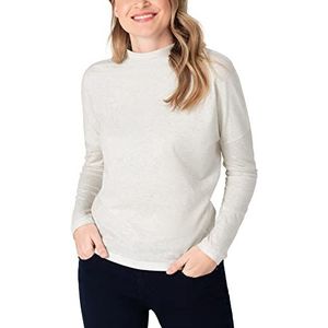 Timezone Essential Longlseeve T-shirt voor dames, Off White Melange, XS