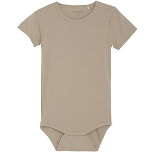 Minymo Romper s/s - Viscose - Gewoon Taupe - Minymo - 56 - Romper S/S