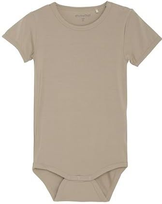 Minymo Romper s/s - Viscose - Gewoon Taupe - Minymo - 56 - Romper S/S