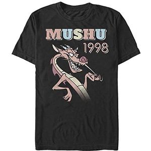 Disney Mulan - 90s Mushu Unisex Crew neck T-Shirt Black S