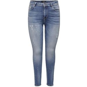 ONLY CARMAKOMA Carmaya HW SK Dest REA538 Jeans, Medium Blue Denim, 42/32, blauw (medium blue denim), 42W x 32L
