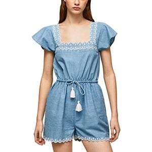 Pepe Jeans Angela Jumpsuit voor dames, blauw, XS, Blauw, XS