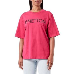 United Colors of Benetton Dames T-shirt, Rood Magenta 2E8, XS