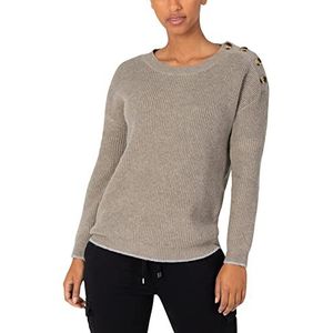 Timezone Dames Easy Pullover Lana Beige Melange, XXL
