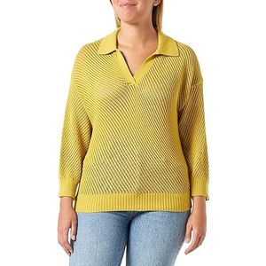 United Colors of Benetton Poloshirt M/L 105FD300J trui, mosterdgeel 38M, XS dames, mosterdgeel 38m, XS