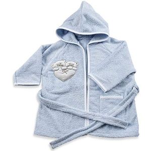 Italbaby badjas badstof voor pasgeborenen 6-18 maanden, lichtblauw - 550 g