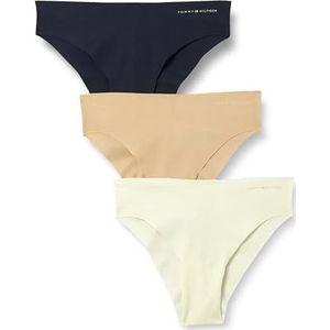 TOMMY HILFIGER Dames 3 PACK BRAZILIAN UW0UW03871, Paars, XS, Paars (Ivoor/Misty Blush/Navy), XS