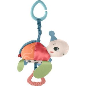 Fisher-Price wandelwagenspeeltje voor baby's Planet Friends Zie me stuiteren Schildpad met bijtring, stuiterende beweging en geluiden voor baby's, HKD62