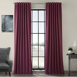 HPD Half Price Drapes Kamer verduisterende gordijnen 96 inch lang voor slaapkamer en woonkamer (1 paneel), 50 X 96, aubergine