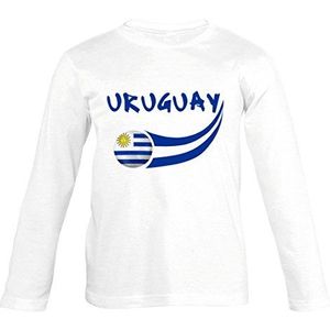 Supportershop T-shirt protoy L/S, wit, voor kinderen 10 jaar