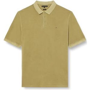 Tommy Hilfiger Heren Bt - Garment Dye Reg Polo S/S Polo's, Groen, XXL, FADED OLIVE, XXL