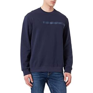 Armani Exchange Heren Extended Logo Back/Front Sweater, navy, XXL