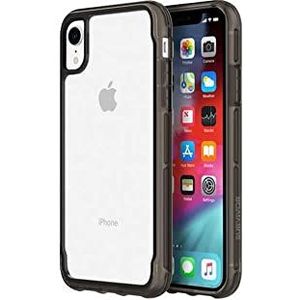 Griffin Survivor Clear Case Cover volgens militaire standaard voor Apple iPhone XR [krasbestendige coating, dun ontwerp, schokdempende hoeken, compatibel met Qi] (transparant/zwart) - GIP-002-CBK