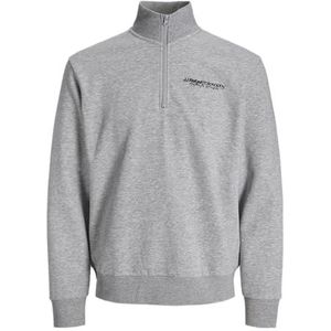 JJ Rebel - JREBZACK - Sweatshirt - Grijs Gemêleerd/Zwart