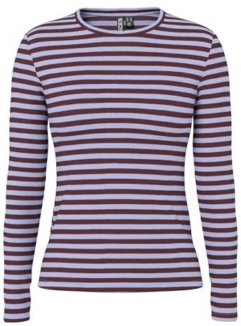 PIECES - PCRUKA - Shirt - Bourgogne - Lange Mouwen