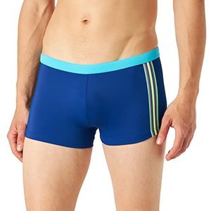 KAJYY Mistral zwembroek voor heren, zwemshorts met multico-band, mat sliver, elektrisch blauw