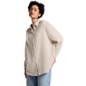 STREET ONE mousseline blouse, Smooth Sand Beige, 42
