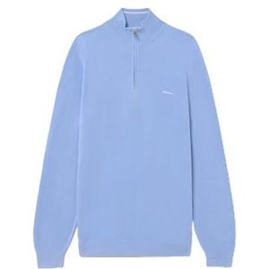 GANT Cotton Pique Half Zip, Clear Sky., S