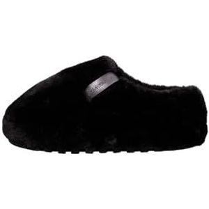 Calvin Klein Jeans Women's Home Anke Slipper WN bont YW0YW01596 huis schoenen, zwart (Triple Black), 6.5 UK, Zwart, 39.5 EU