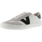 Victoria - Damestrainers - Wit - Baskets - Barefoot Effect Leer - Comfortabele Zool