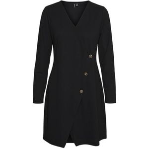 VERO MODA VMENGE LS V-Neck Blazer Dress JRS GA, zwart, XS