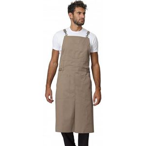 Siggi Horeca Keukenschort kookschort voor heren, zand, uniek