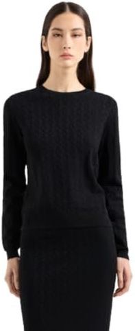 Pullover - Jacquard - Zwart - Zachte Stof