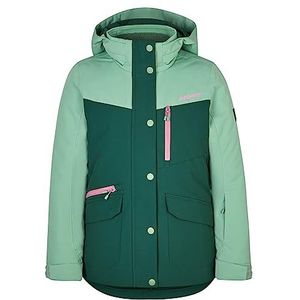 Ziener Anoki Ski-jas voor meisjes, winterjas, waterdicht, winddicht, warm, diepgroen, 164