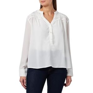 SANIKA Dames slip blouse 17215632-SA01, wolwit, L, wolwit, L