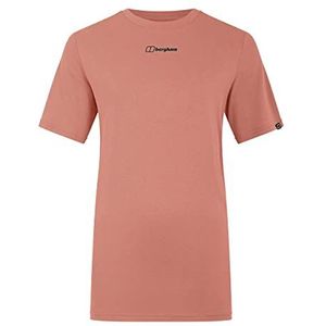 Berghaus Dames Boyfriend Buttermere T-shirt met korte mouwen, Rose Dawn, 14