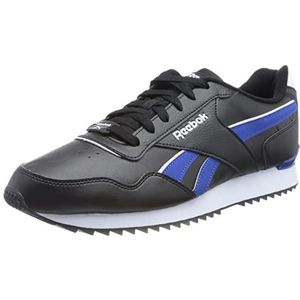 Reebok Heren Royal Glide Ripple Clip Wedstrijd Hardloopschoenen, Core Black Vector Blauw Ftwr Wit, 41 EU